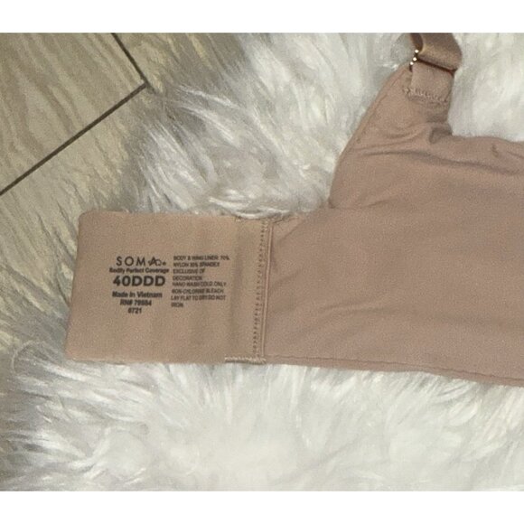 SOMA Bodify Perfect Coverage Bra Lined Underwire Womens 40DDD Beige - Picture 6 of 6